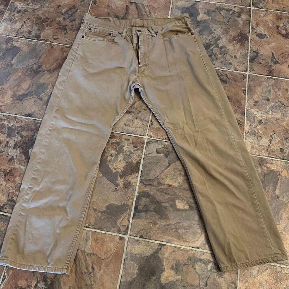 Levi's Strauss & Co 505 Jeans Pant Men's W 36/L 29 Beige Straight 5 Pockets